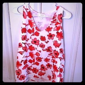 Pink Flowered Tank